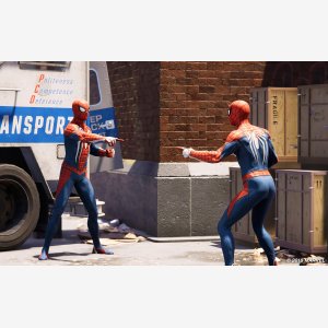 Spider Man Pointing At Spider Man   Ps4 Version, Marvel S Spider Man